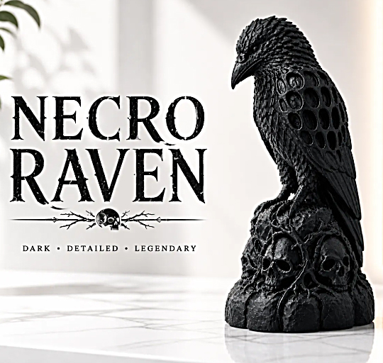 ESTATUETA CORVO COLEÇÃO NECRO