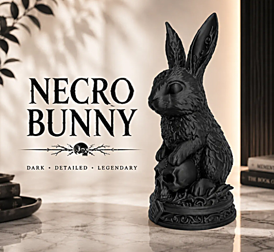 ESTATUETA COELHO COLEÇÃO NECRO