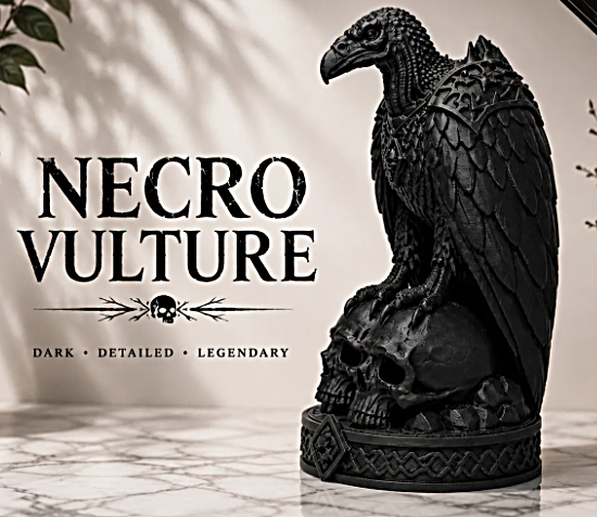 ESTATUETA ABUTRE COLEÇÃO NECRO