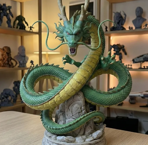 ESTATUETA DRAGÃO SHELONG MULTICOLORIDO