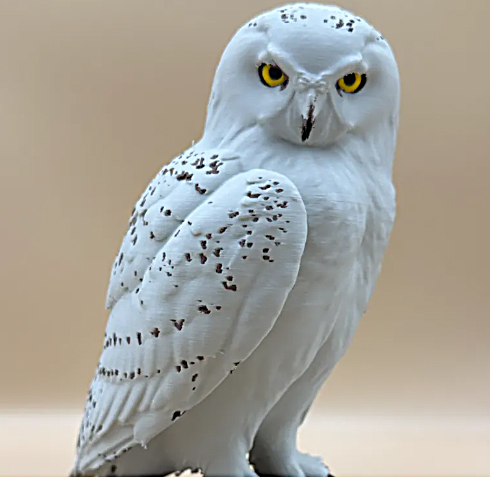 ESCULTURA CORUJA GUARDIAN SNOWY