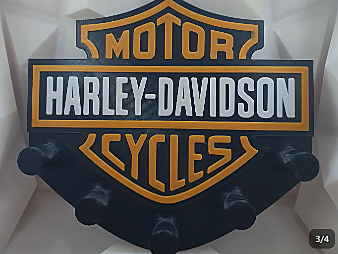 SUPORTE DE PAREDE PARA 5 CHAVES HARLEY DAVIDSON