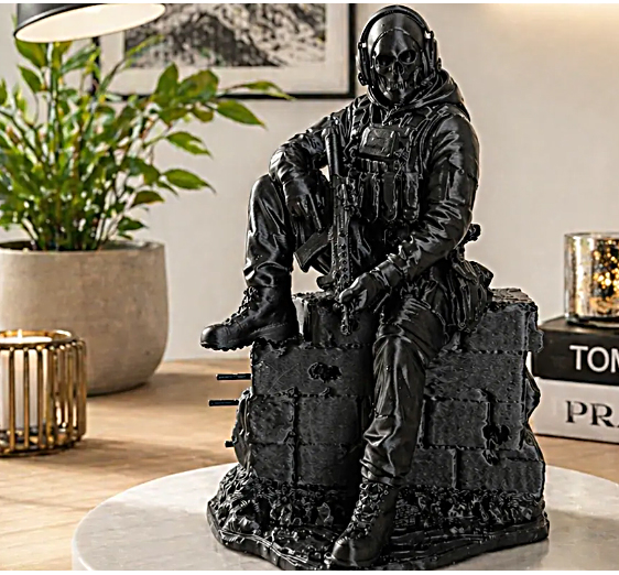 ESCULTURA GHOST CALL OF DUTY